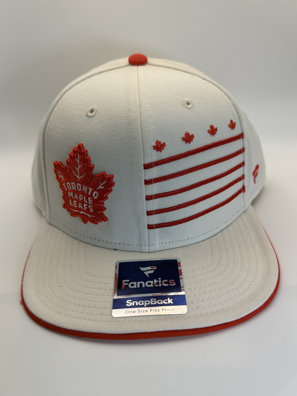 Fanatics NHL Toronto Maple Leafs Snapback Hat Red White NWT Adjustable